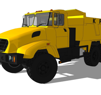 超精细汽车模型 卡车 KrAZ-65032